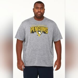 Pittsburgh Penguins 3XL Gray NHL Tee Shirt Men’s Hockey Fan Gear Plus Size